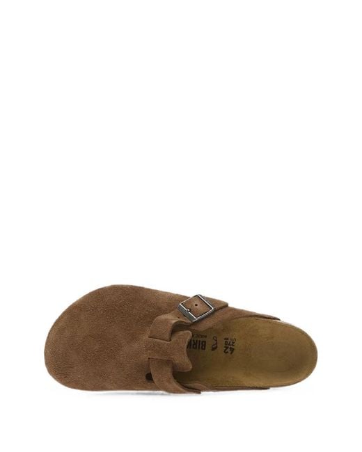 Birkenstock Brown Boston Buckle-Fastening Sandals