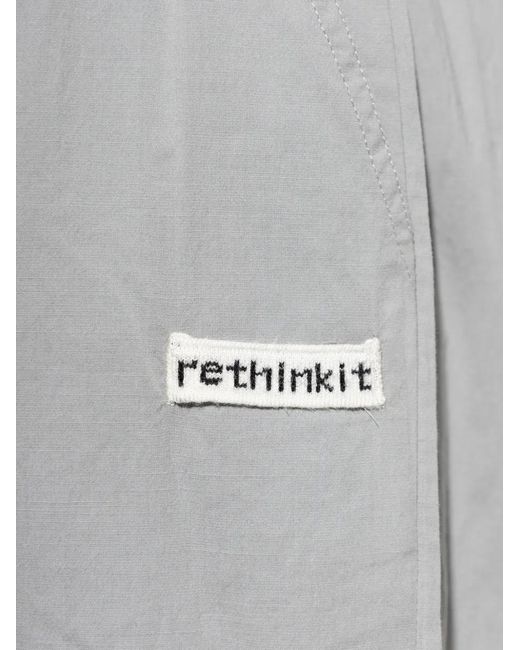 Rethinkit Studios Gray Drawstring Track Pants