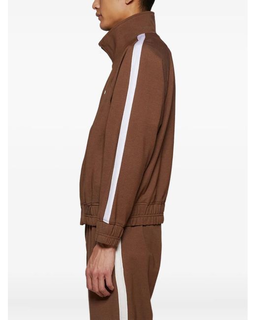 Rhude Brown Hampton Zip-Up Track Jacket for men