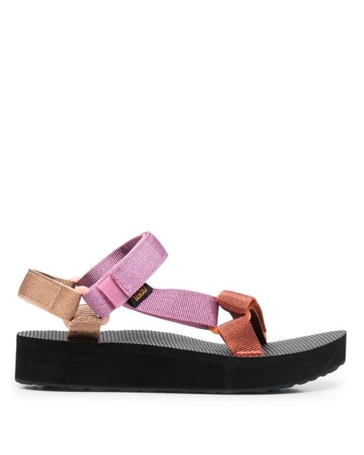 Teva Universal Chunky Strappy Sandals in Pink | Lyst UK