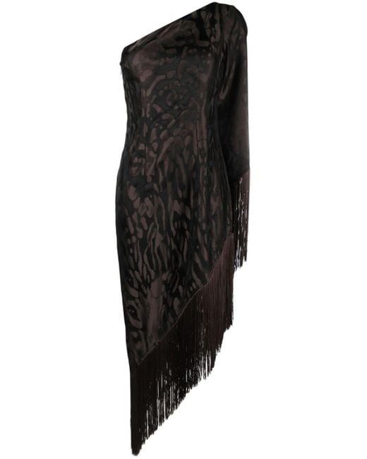 ‎Taller Marmo Black Aventador Kleid mit Geparden-Print