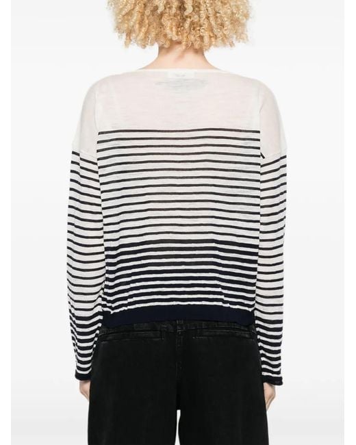 Roberto Collina White Striped Top