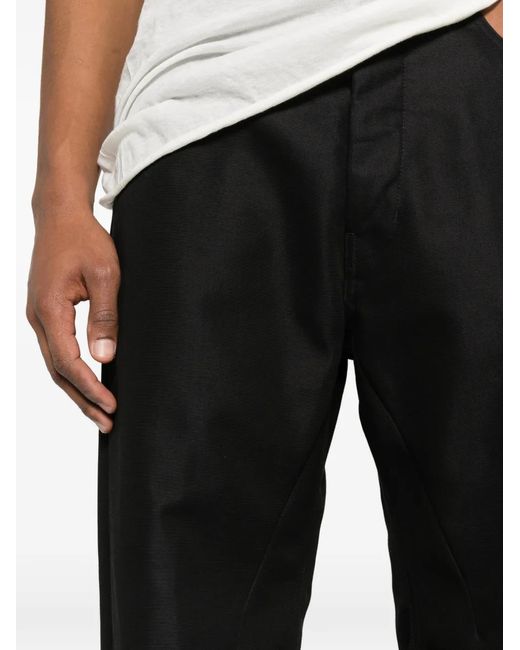 Rick Owens Black Five-Pocket Belt-Loop Jeans for men