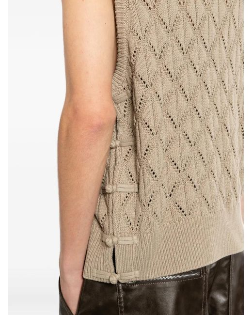 TEAM WANG design Natural Reset Knitted Vest