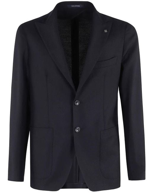 Tagliatore Blue Patch Pocket Blazer for men