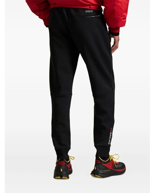 Polo Ralph Lauren Black Zip-Pocket Jogger Trousers for men