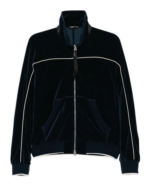 Tom Ford Black Zip-Up Jacket for men