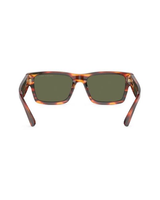 Prada Brown Tortoiseshell-effect Square-frame Sunglasses for men