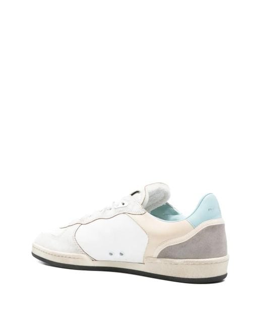 Philippe Model Sneakers Mit Ledereinsätzen in White für Herren