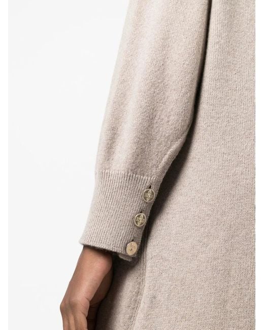 Barrie Natural Iconic Knit Midi Dress