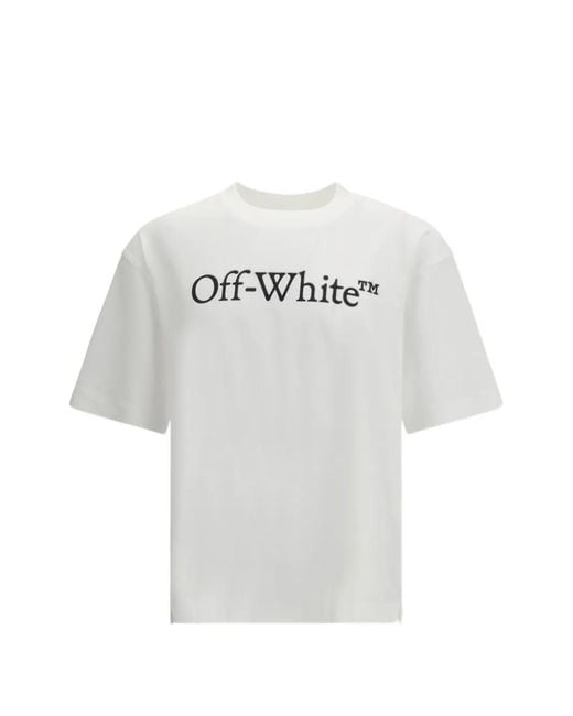 Off-White c/o Virgil Abloh White Big Bookish Skate Short-Sleeve T-Shirt for men