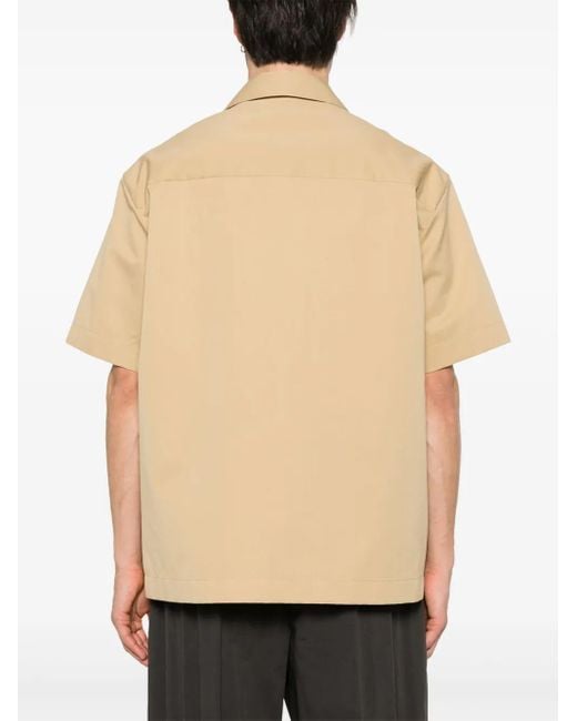 Jil Sander Natural Short-Sleeve Shirt for men