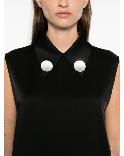 Jil Sander Black Removable Clip Shirt