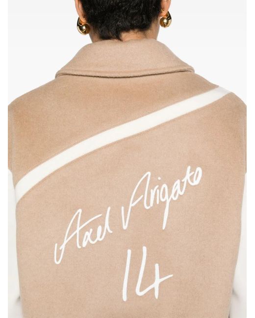 Axel Arigato Natural Bay Wool-Blend Varsity Jacket