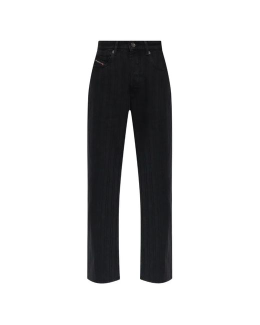 DIESEL Black 1971 D-Sent Pinstripe-Pattern Jeans