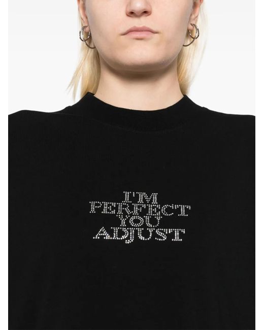 Vetements Black Cotton T-Shirt