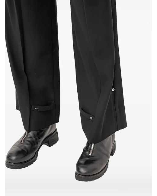 Setchu Black Pleated Trousers for men