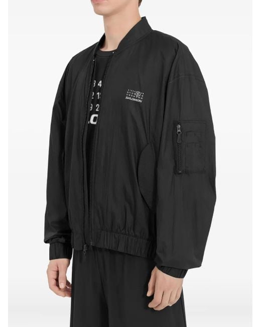 MM6 MAISON MARGIELA X SALOMON Black X Salomon Numbers-Print Jacket for men