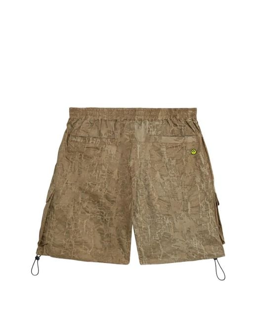 Barrow Natural Cargo Drawstring Shorts for men