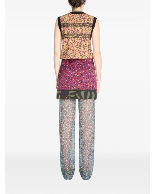 Dries Van Noten Natural Printed Wool Sweater