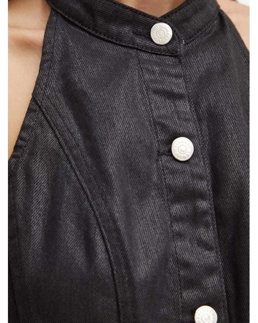 ARMANI EXCHANGE Jurk Met Halternek En Knoopsluiting in het Black