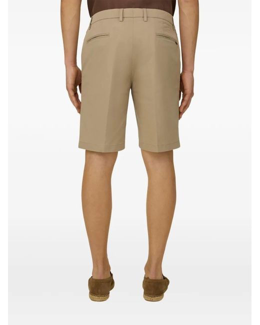 Boggi Natural Stretch-Cotton Chino Shorts for men