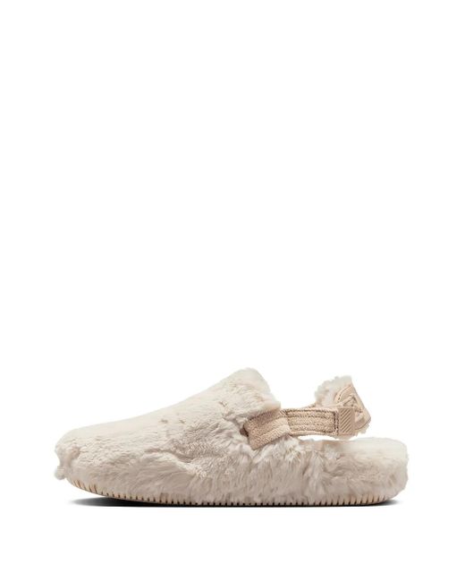 Nike White Calm Mules
