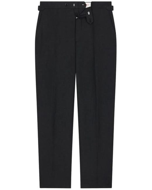 Fursac Black Linen Trousers for men