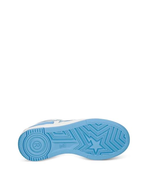 A Bathing Ape Blue Star-Embellishment Sneakers