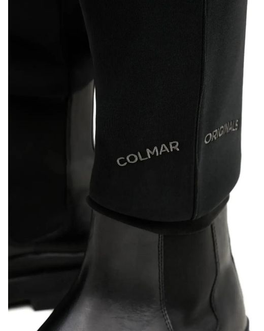 Colmar Black Logo-Embroidered Track Pants for men
