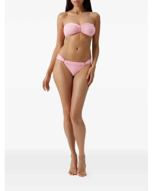 Melissa Odabash Pink Positano Bandeau Bikini