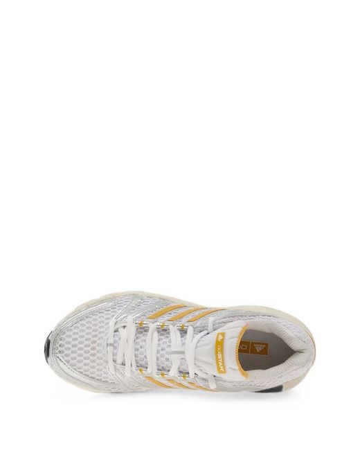 Adidas White Adistar Control 5 Low-Top Sneakers
