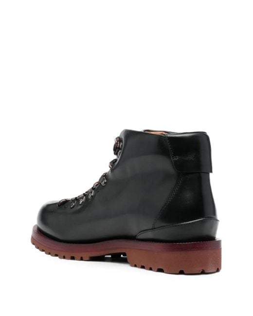 Stivaletti Stringati di Buttero in Black da Uomo