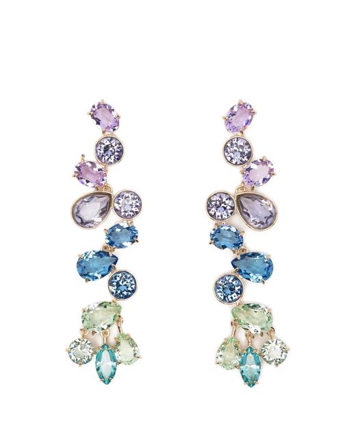 Swarovski White Boucles D'Oreilles Pendantes Gema