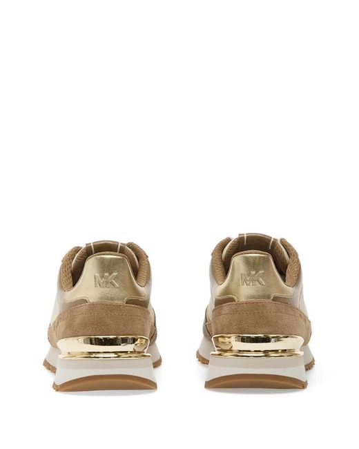 Michael Kors Brown Monogram-Print Sneakers