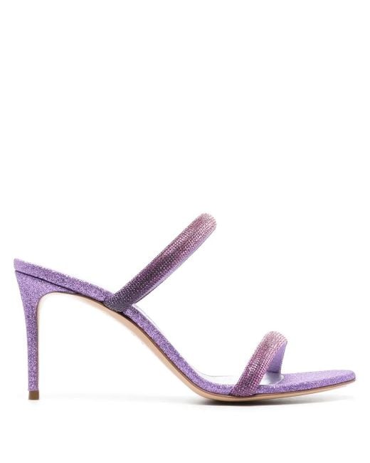 Casadei Julia Hollywood 90mm グリッター ミュール Pink