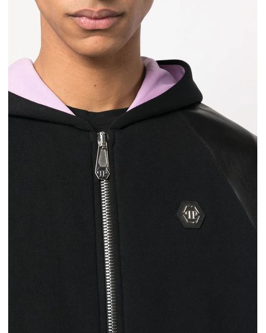 Philipp Plein Black Logo-Print Tracksuit Set for men