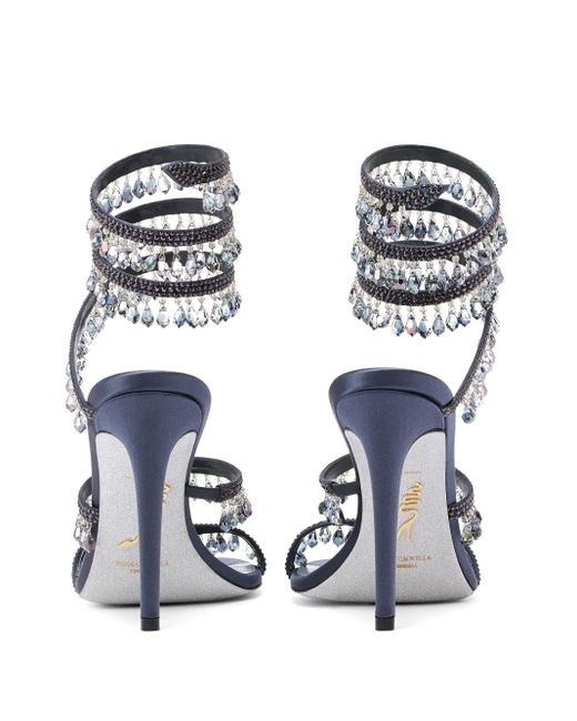 Rene Caovilla White 105Mm Chandelier Sandals