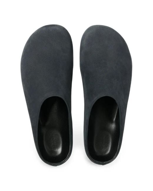 Studio Nicholson Black Wearing Leather Clogs for men