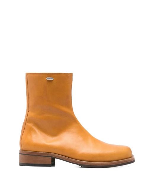 Our Legacy Brown Camion Leather Boots for men