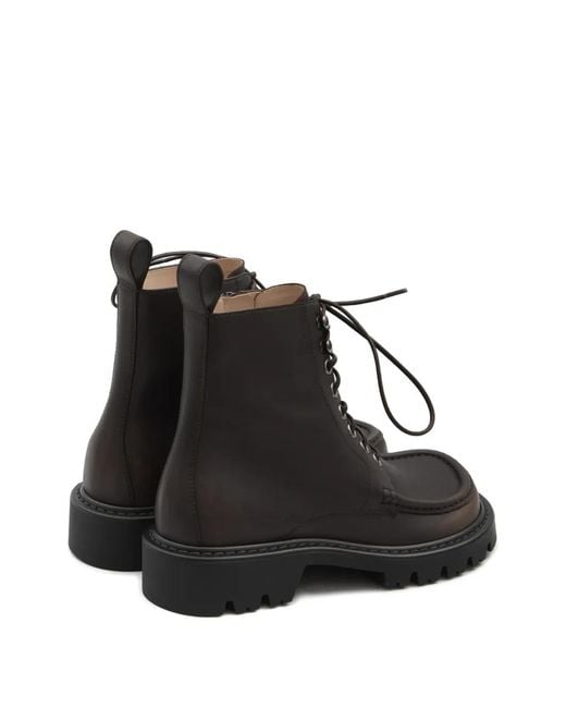 Stivaletti Stringati di Loewe in Black da Uomo
