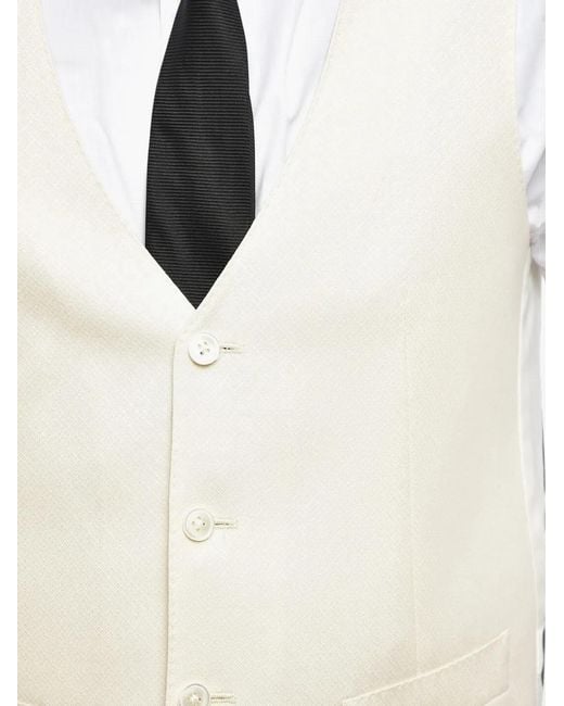 Corneliani White Academy Waistcoat for men