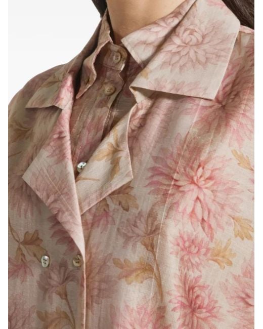 Seventy Pink Floral Print Jacket