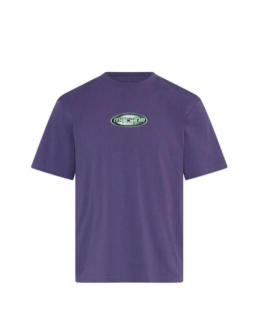 Martine Rose Purple Logo-Print T-Shirt