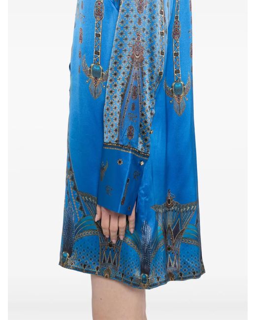 Camilla The Archival Revival ミニシャツドレス Blue