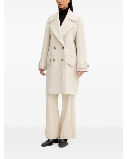 Paul Smith Natural Buttoned Double-Breasted Coat