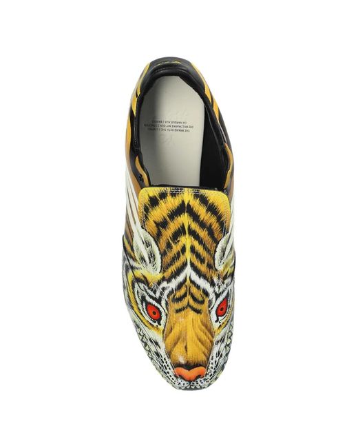 Y-3 Green Tiger Print Sneakers