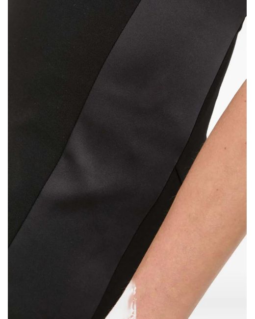 Karl Lagerfeld Black Strap Panel Dress