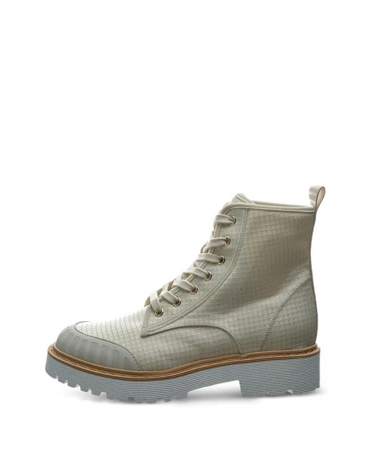 Hogan Gray Lace-Up Combat Boots