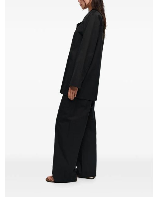 Bimba Y Lola Black Double-Breasted Blazer